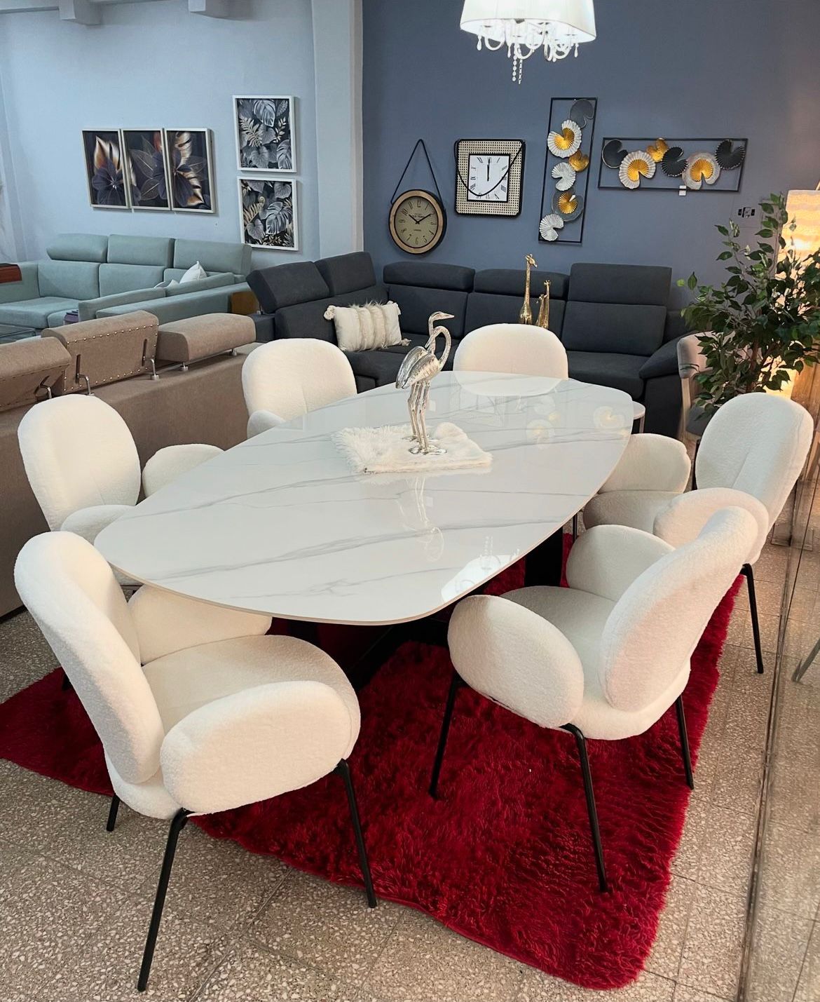 JUEGO DE COMEDOR MARMOL